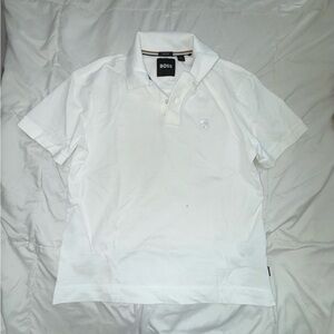 BOSS Men's White Polo Shirt